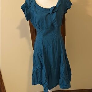 Heartbreaker Elegant Teal Dress - Size Large